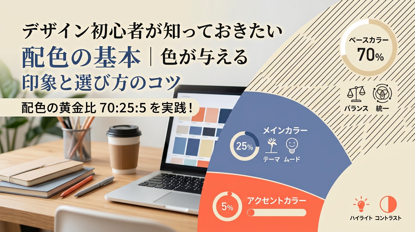 デザイン初心者が知っておきたい配色の基本|色が与える印象と選び方のコツ