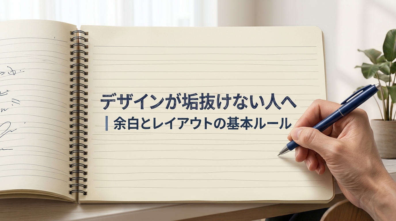 デザインが垢抜けない人へ|余白とレイアウトの基本ルール