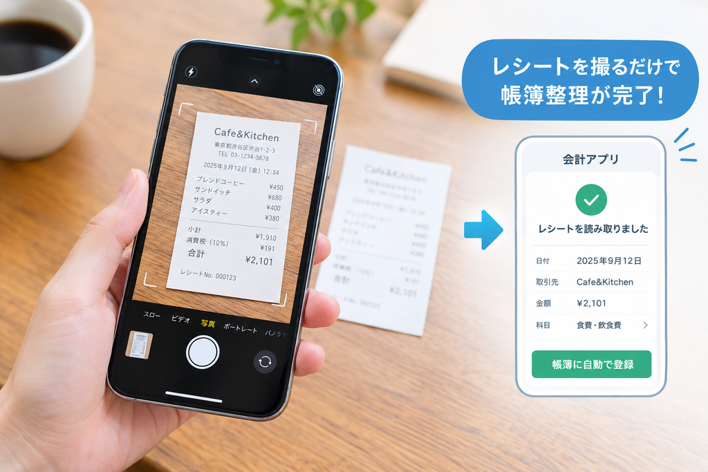 レシート 経費精算 スマホ撮影